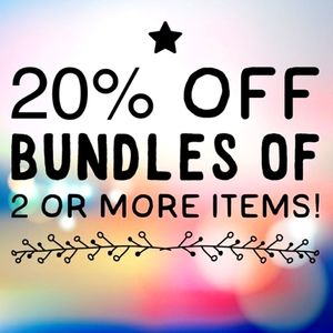 20% off 2 or more items!